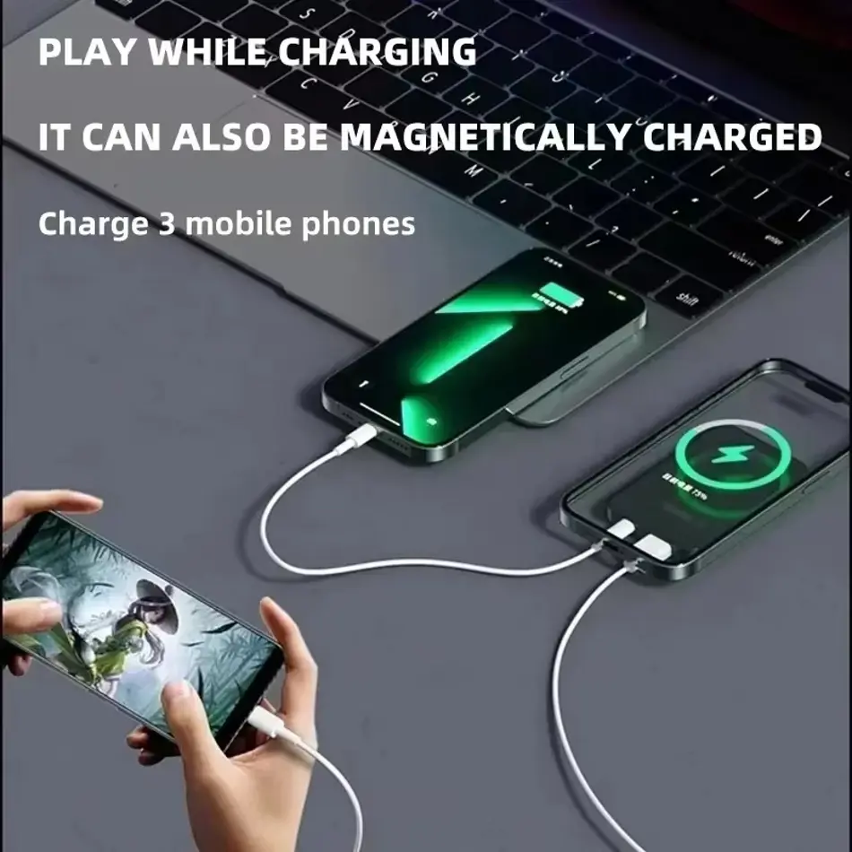 100000mAh Magnetic Wireless Power Bank | Fast Charger for iPhone, Samsung & Huawei | Portable Magsafe-Compatible Battery Pack