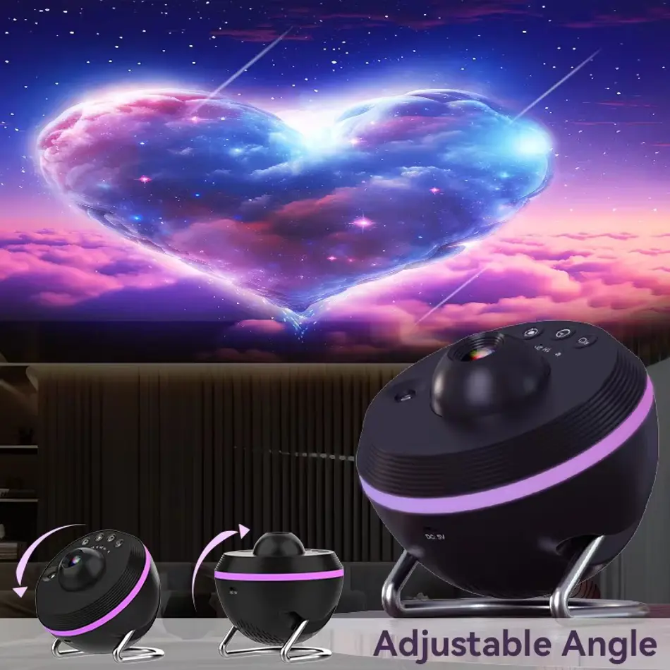 12-in-1 Galaxy Star Projector with Meteor Effects – Ultra-Clear Planetarium Lamp for Kids & Adults