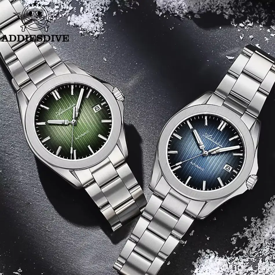 ADDIESDIVE AD2080 Men's Automatic Watch – NH35A Mechanical Diver, Sapphire Crystal, 200M Waterproof, Super Luminous