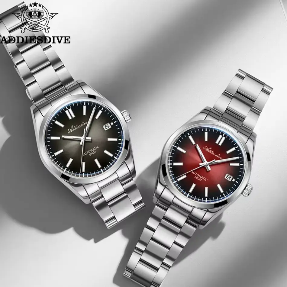 ADDIESDIVE Retro Diver Watch for Men – Super Luminous Sapphire Glass Stainless Steel Waterproof Wristwatch AD2071