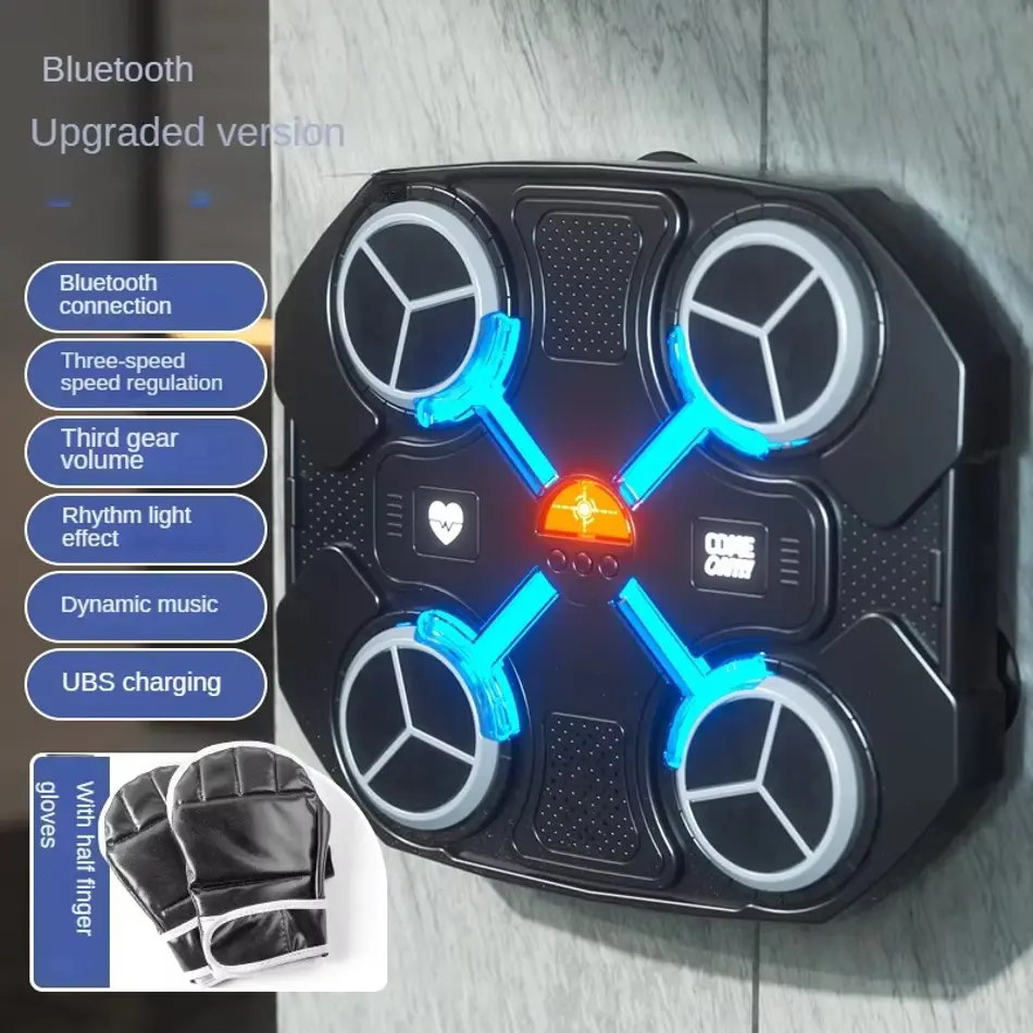 Bluetooth Music Boxing Trainer – Wall-Mounted Reaction & Stress Relief Target for Home Fitness, Kids & Adults
