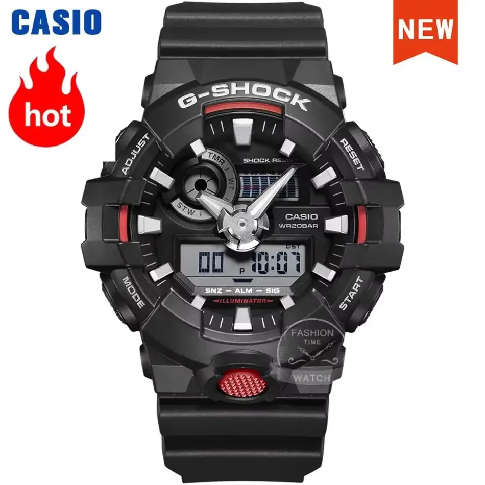 CASIO G-SHOCK GA-700BMC-1A Men’s Luxury Digital Sports Watch | 200M Waterproof LED Quartz Military Wristwatch