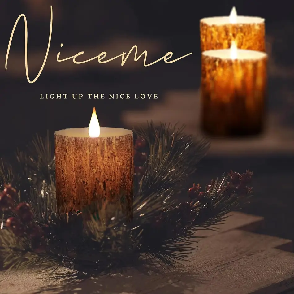 Elegant LED Flameless Birch Candles with Remote – Battery Operated, Flickering Light – Set of 3 for Christmas, Birthdays & Home Decor