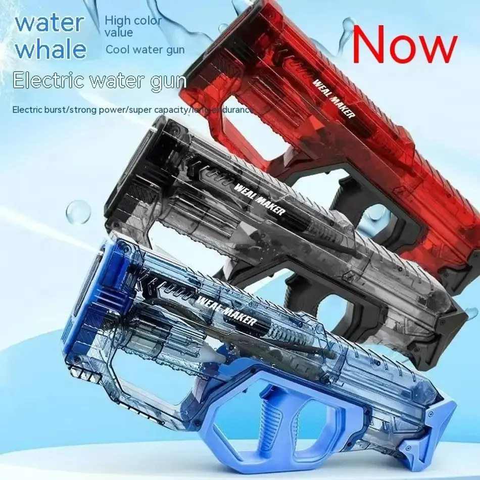 Fully Automatic Electric Water Gun – High Power, Large Capacity Outdoor Summer Toy for Kids & Adults