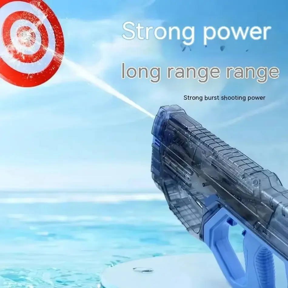 Fully Automatic Electric Water Gun – High Power, Large Capacity Outdoor Summer Toy for Kids & Adults