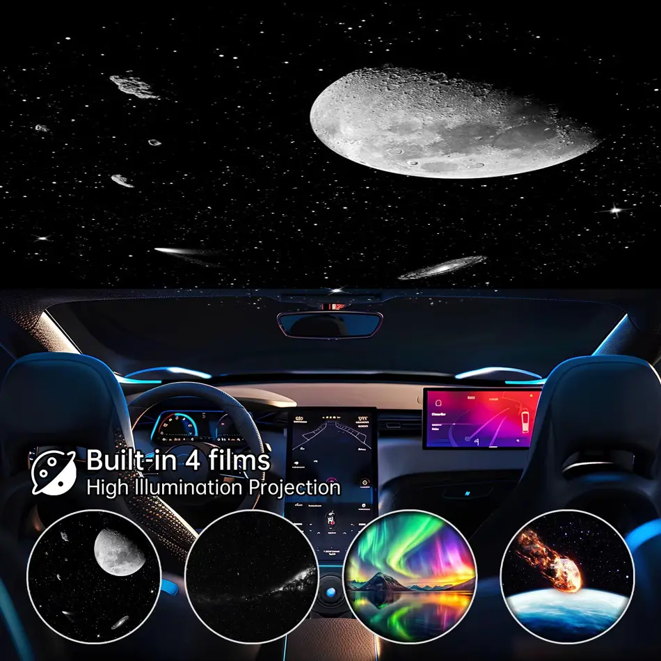 GalaxyGlow™ Starry Sky Projector Lamp – Portable HD Projection Night Light for Home, Car & Travel
