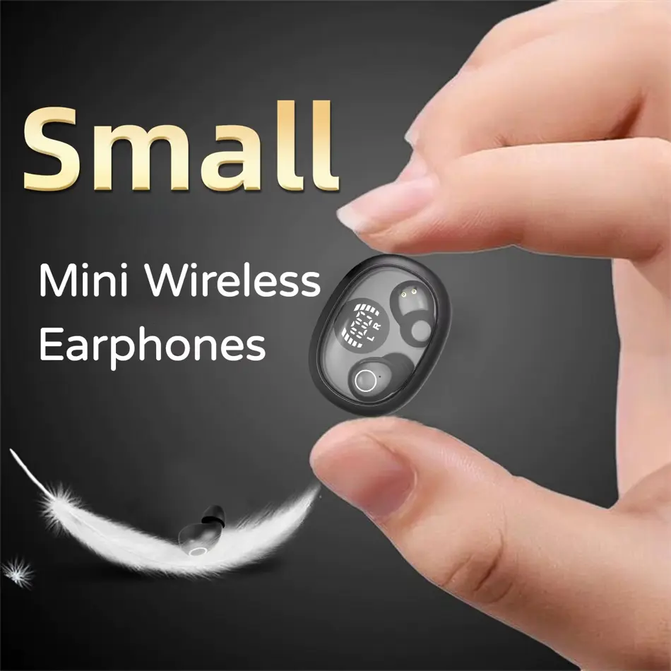 Invisible Mini Bluetooth Sleep Earbuds – Ultra-Small Wireless Hidden Headphones with Mic for Small Ears & Night Use