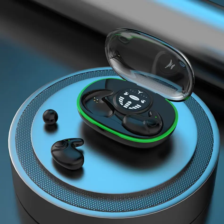 Invisible Wireless Sleep Earbuds Bluetooth 5.3 – IPX5 Waterproof, Noise Cancelling, Ultra-Light Invisible In-Ear Headphones for Side Sleepers & Travel