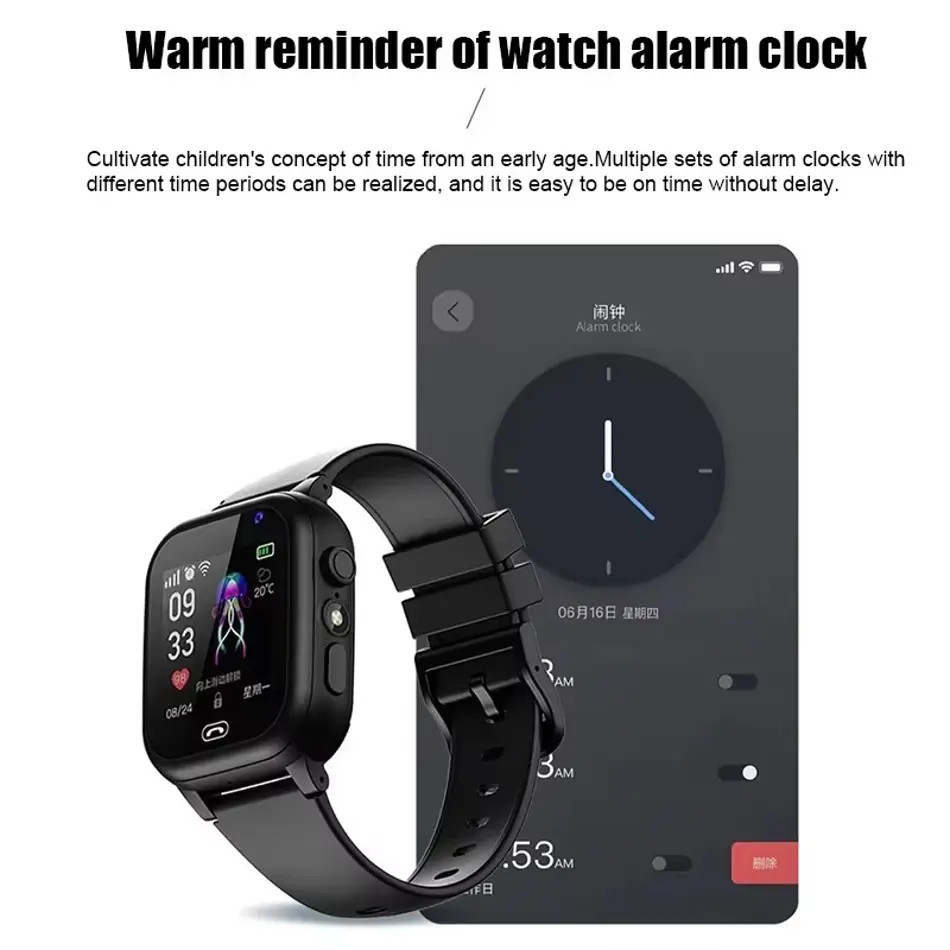 Kids 4G Waterproof Smartwatch with GPS, SOS, Voice Call & Camera – Child Safety Tracker Watch with SIM Support for Boys & Girls