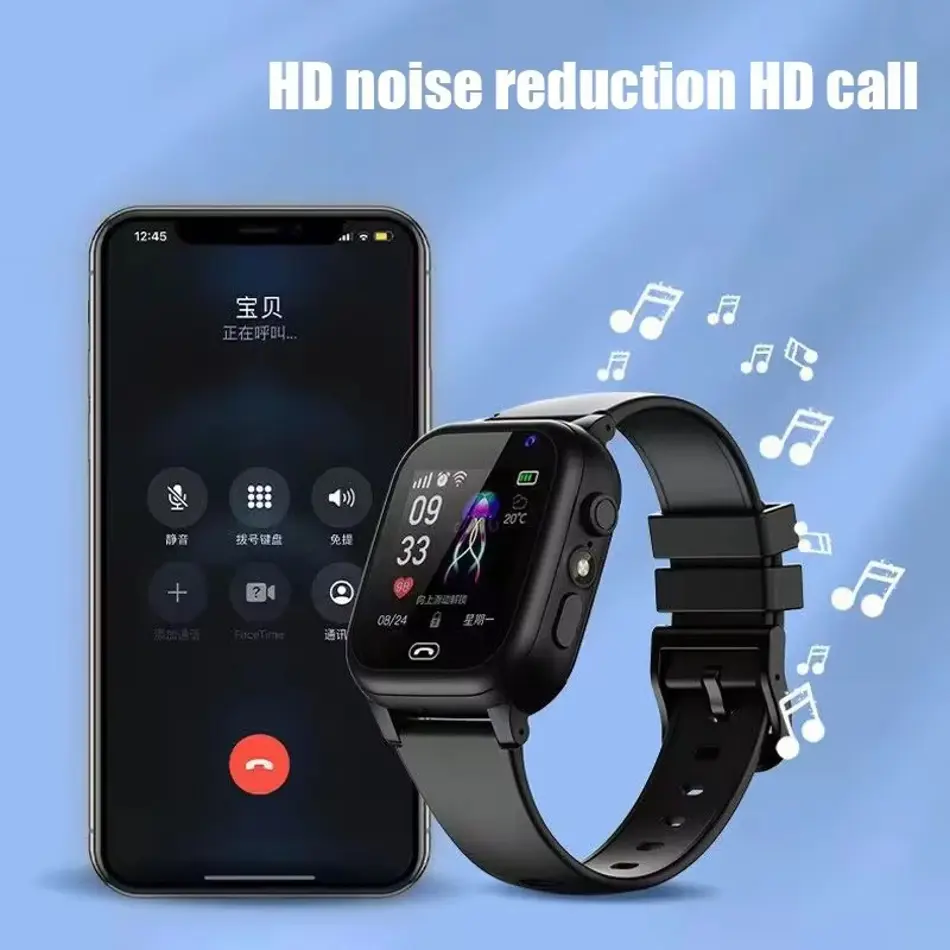 Kids 4G Waterproof Smartwatch with GPS, SOS, Voice Call & Camera – Child Safety Tracker Watch with SIM Support for Boys & Girls