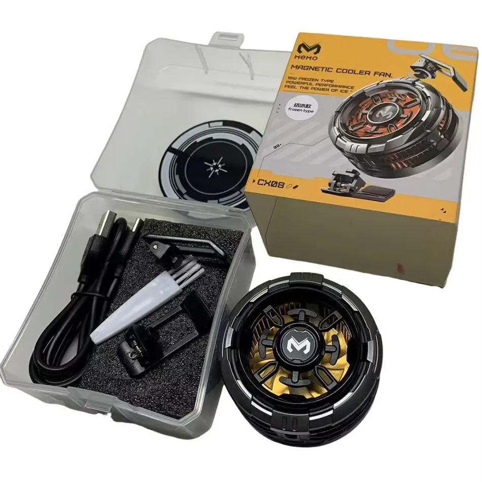 MEMO CX08 Magnetic & Clamp Phone Cooler – High-Power Semiconductor Radiator for Gaming