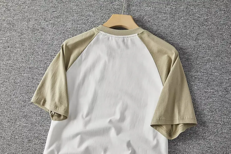 Men's Retro Washed Cotton T-Shirt – Vintage Letter Print, O-Neck Casual Fit