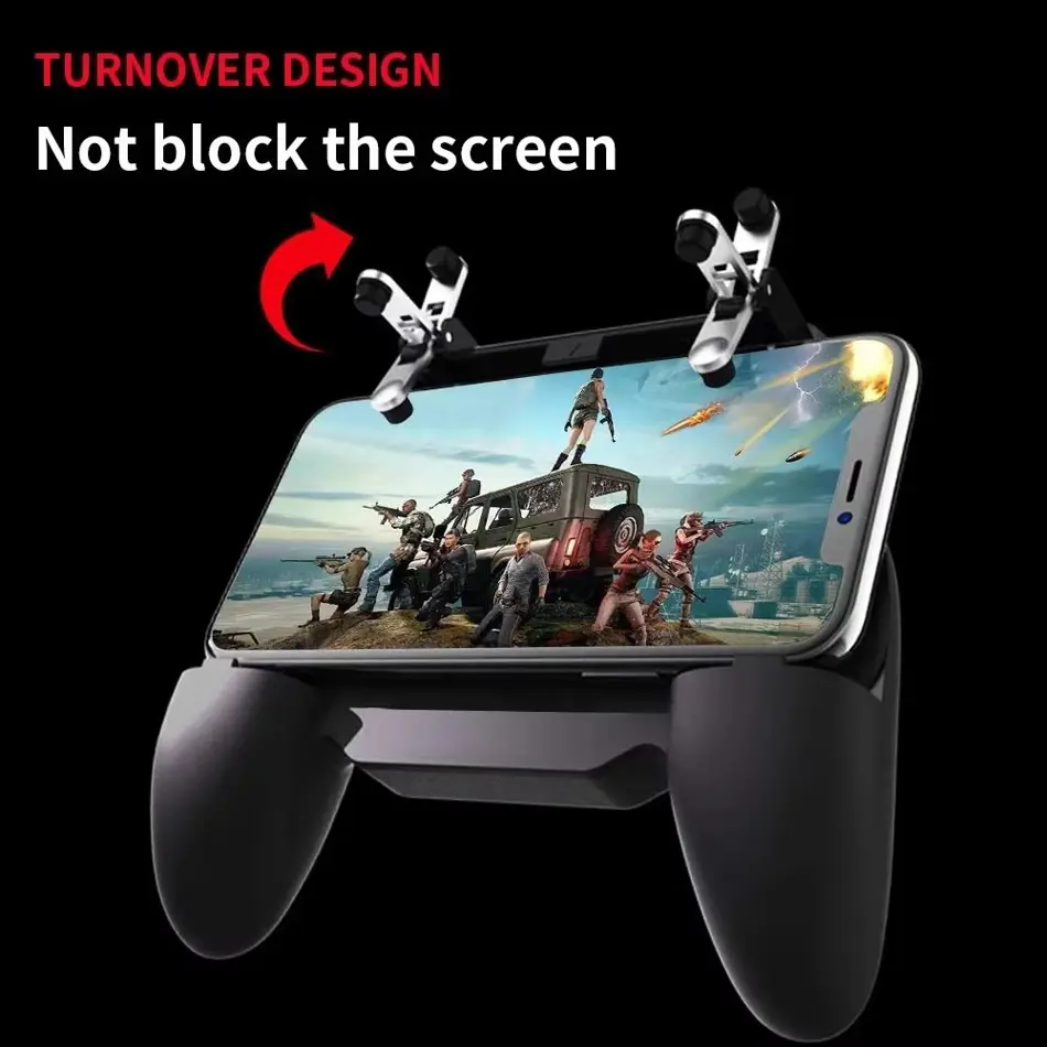 Mobile PUBG Trigger Gamepad Controller for iPhone & Android with Cooler - Gaming Joystick for Free Fire and PUBG