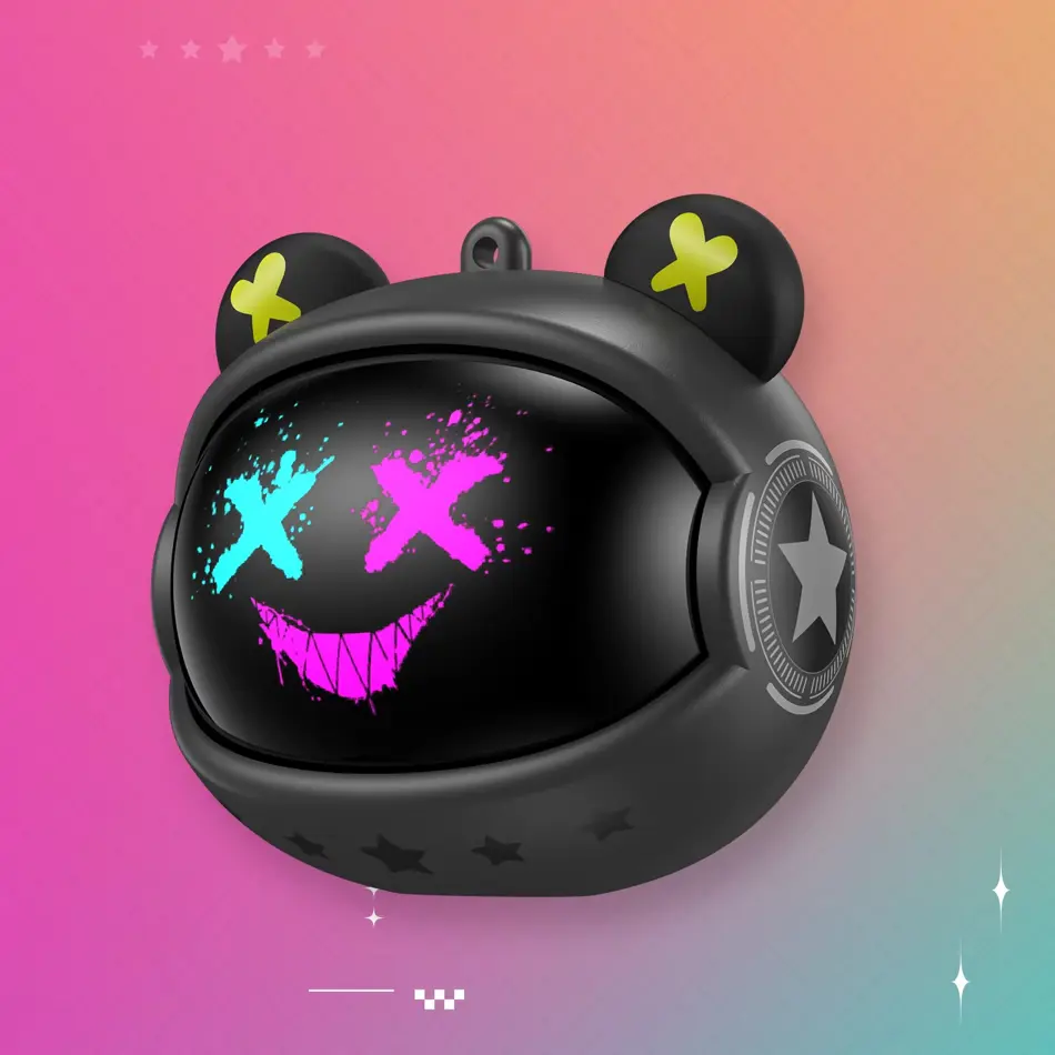 ONIKUMA T20 Wireless Gaming Earbuds with Rotating Flip Design, HiFi Stereo, Touch Control & Microphone