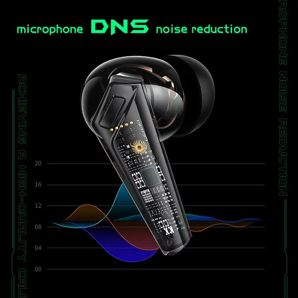 ONIKUMA T308 Wireless Gaming Earbuds with Mic – TWS Noise Cancelling Bluetooth Headset, Touch Control, Stereo Sound
