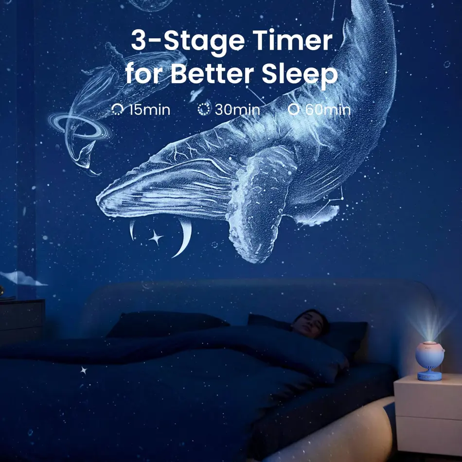POCOCO Galaxy Star Projector Night Light – HD Nebula Lamp for Home Decor,  Bed Room & Gift