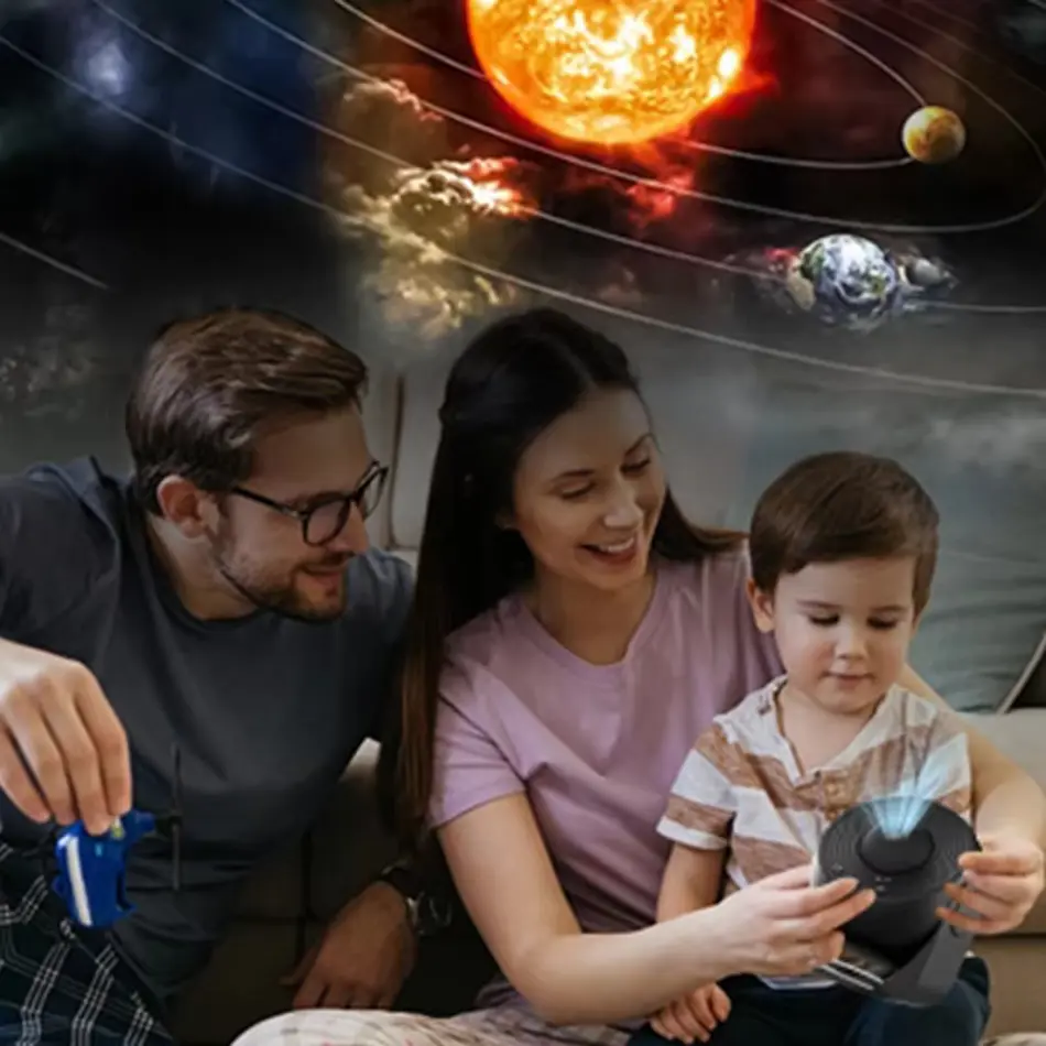 Planetarium Galaxy Star Projector – 13 Film Sheets for Ultimate Starry Night Ambience, Romantic Room
