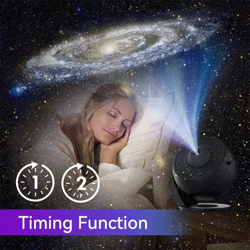 Planetarium Galaxy Star Projector – 13 Film Sheets for Ultimate Starry Night Ambience, Romantic Room