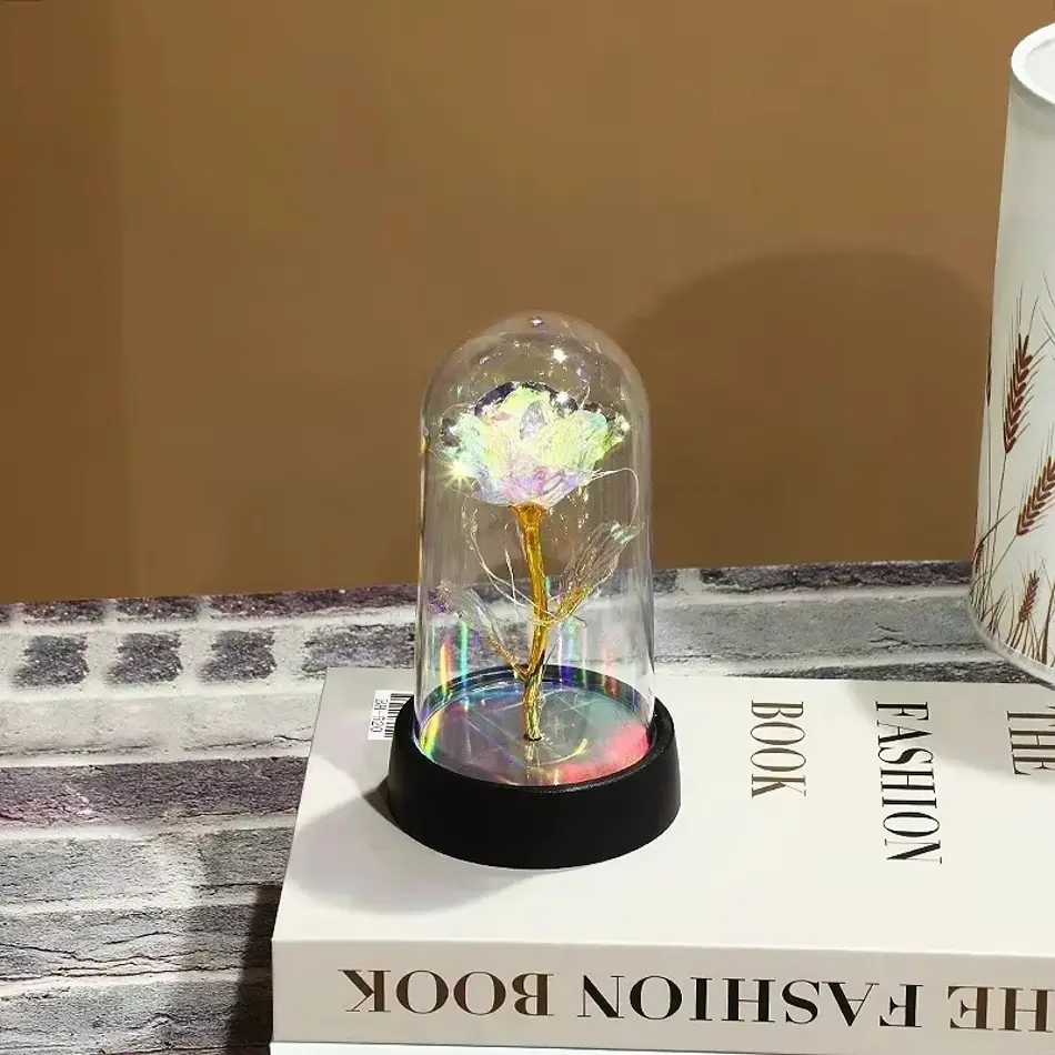 Rose Light LED Night Lamp – Realistic Eternal Flower Decoration for Parties, Gifts & Home Decor