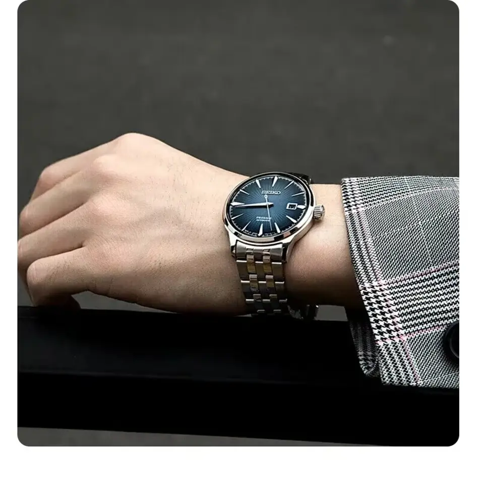 Seiko 5 Men's Automatic Watch SARY123 Stainless Steel Mechanical Wristwatch - Business & Leisure Fashion