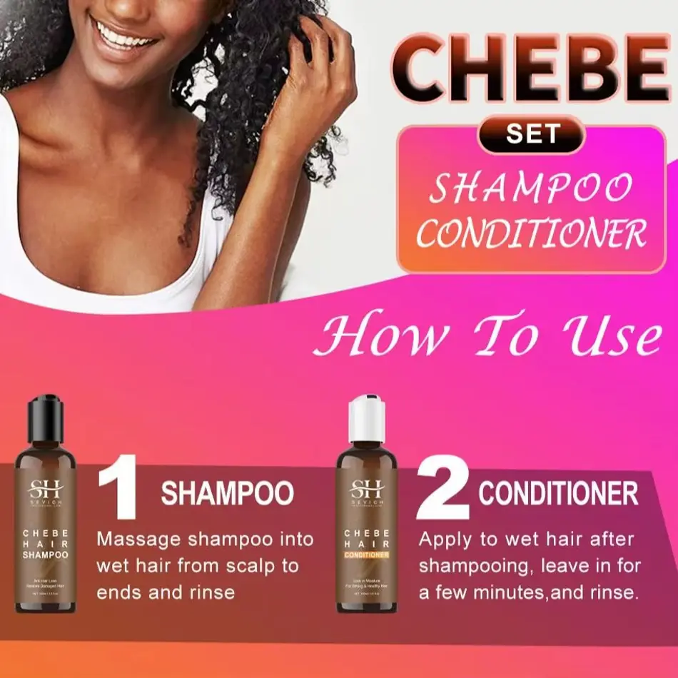 Sevich 100ml Anti-Hair Loss Chebe Shampoo & Conditioner – Strong Hair Root & Growth Treatment