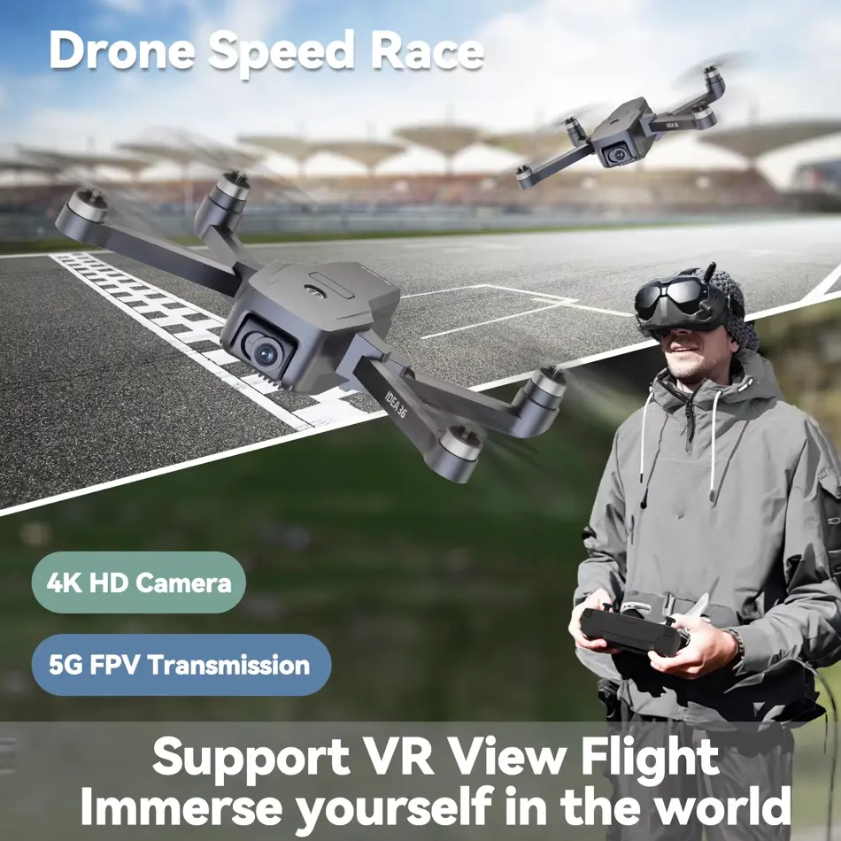 TT36 4K GPS Drone with Optical Flow, 5GHz WiFi FPV & Brushless Motors – Pro Quadcopter with Remote Control