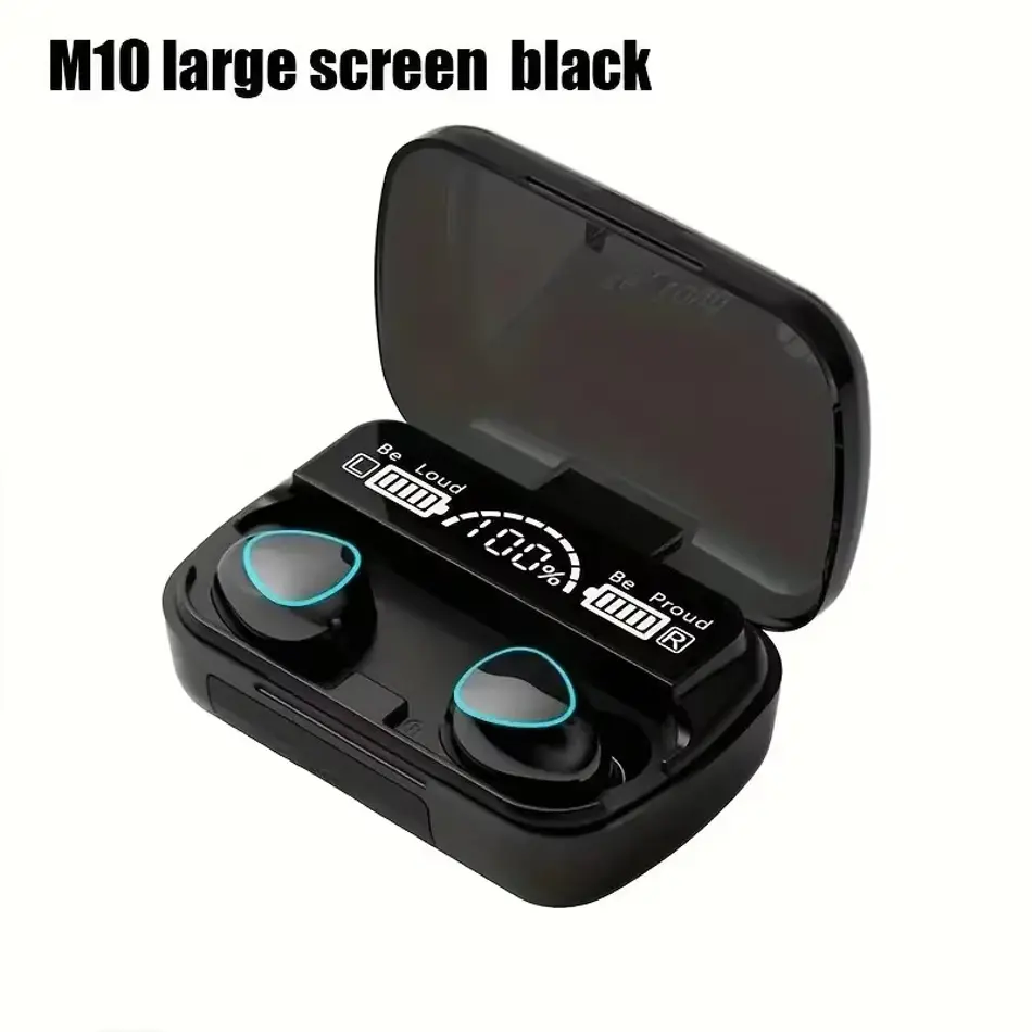 TWS Bluetooth 5.3 Earbuds with Mic & Charging Case – HiFi Noise Cancelling Waterproof Wireless Headphones