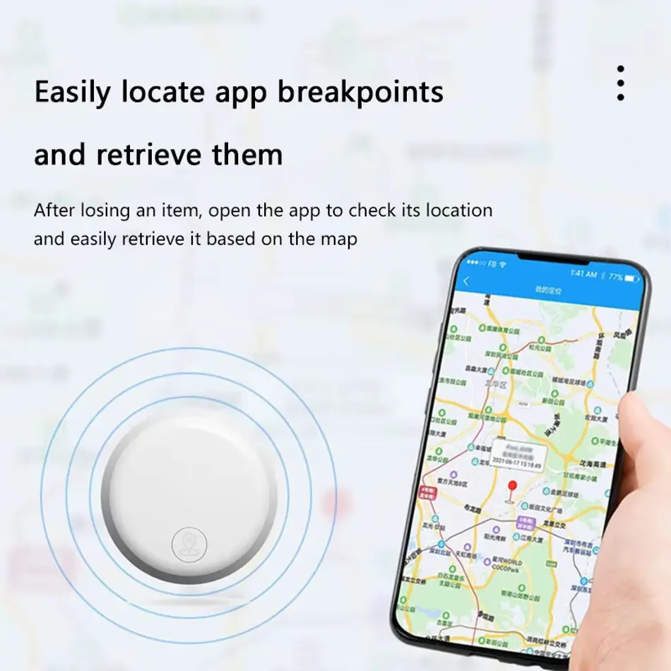 Xiaomi Mini GPS Smart Tracker – Bluetooth 5.0 Anti-Lost Device for Pets, Kids, Bags & Valuables