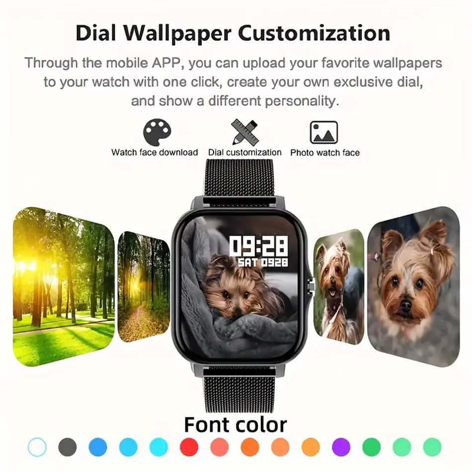 Xiaomi Smart Fitness Watch for Women & Men – Waterproof Heart Rate Monitor, Sport Tracker, iOS & Android Compatible