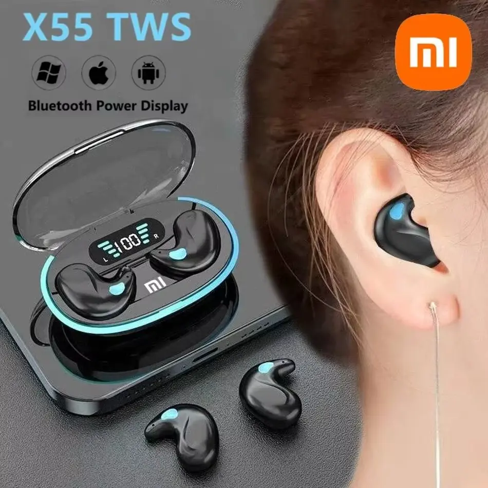 Xiaomi X55 Wireless Stereo Earphones TWS with Mic, HD Call, Waterproof Mini Headsets for Sleeping
