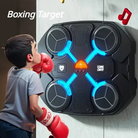 Bluetooth Music Boxing Trainer – Wall-Mounted Reaction & Stress Relief Target for Home Fitness, Kids & Adults