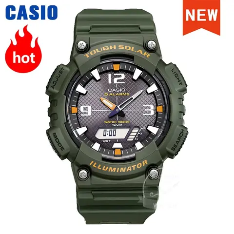 Casio AQ-S810W-3A Men's Solar Powered Watch – 10-Year Battery, Sport Design
