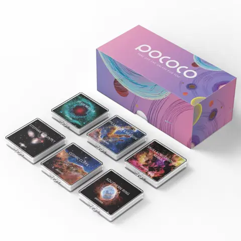  Fixed Star & Nebula 5K Ultra HD Discs – 6-Pack for POCOCO Galaxy Projector (No Projector Included)