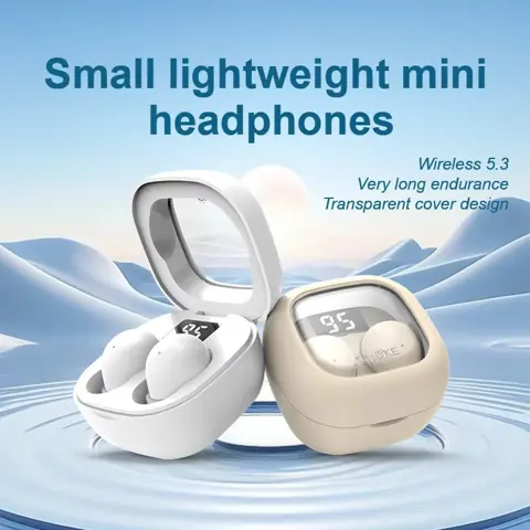 Invisible Wireless Sleep Earbuds – Mini Bluetooth In-Ear Headphones with Mic, Noise Blocking & Ultra Comfort for Side Sleepers