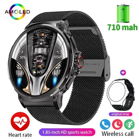 New 1.85" Ultra HD Display 710mAh Large Battery Smartwatch with GPS & Bluetooth Calling for Androind And iOS