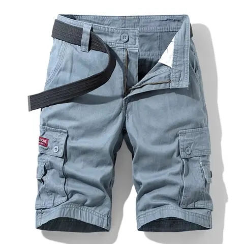 New Men's Tactical Cargo Shorts – Multi-Pocket Military-Style Cotton Outdoor Wear - 9 Color Choice