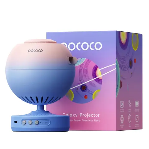 POCOCO Galaxy Star Projector Night Light – HD Nebula Lamp for Home Decor,  Bed Room & Gift