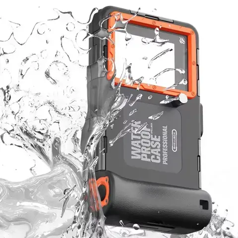 Premium Waterproof Phone Case Holster for Diving & Swimming – Protective Housing with Lanyard for iPhone & Samsung (Up to 6.8” Phones) – 50ft (15m) Depth