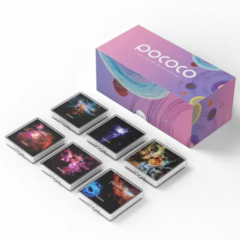 Realistic Constellation Discs Set – 6 Ultra HD 5K Star Maps for POCOCO Galaxy Projector (No Projector Included)