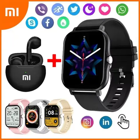 Xiaomi Smart Fitness Watch for Women & Men – Waterproof Heart Rate Monitor, Sport Tracker, iOS & Android Compatible